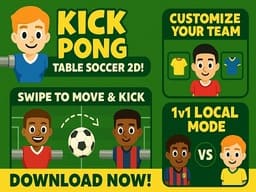Kick Pong: Table Soccer online game thumbnail